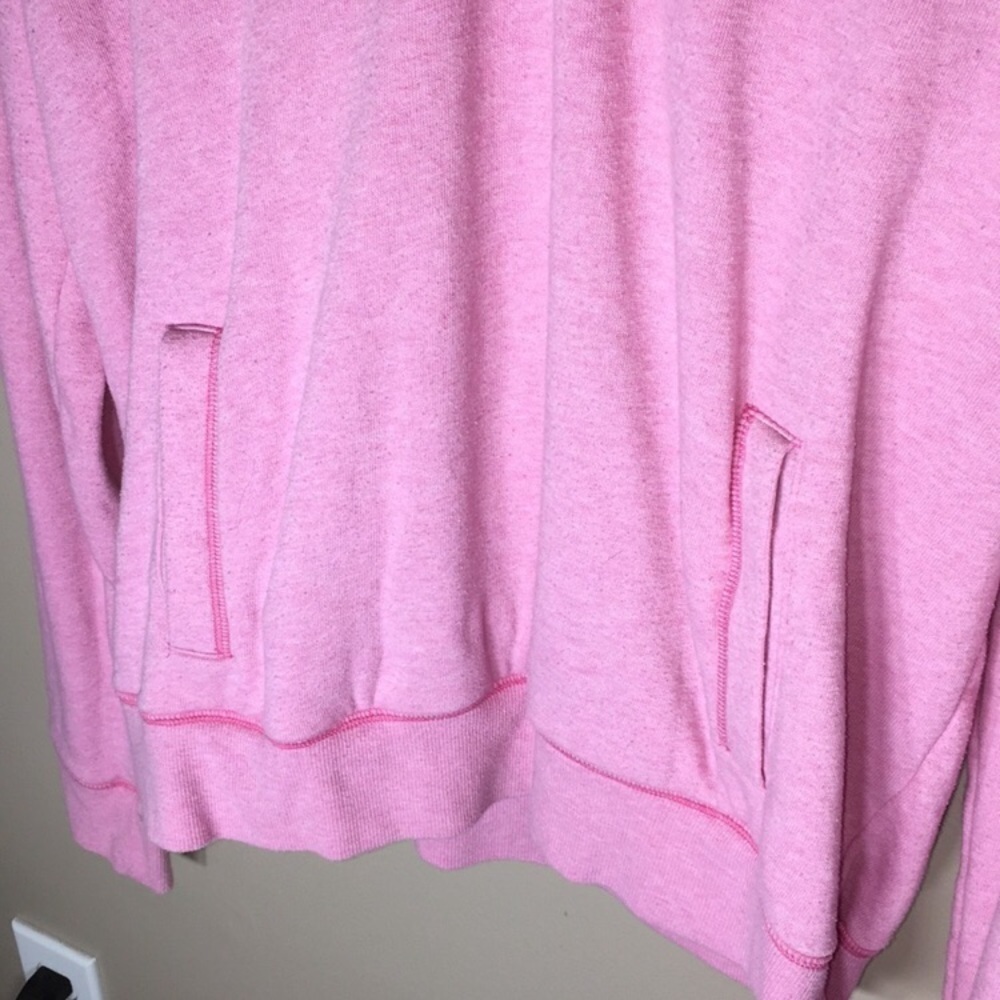 Victoria’s Secret PINK quarter zip sweatshirt pink in color size large sweatshir - Picture 6 of 8